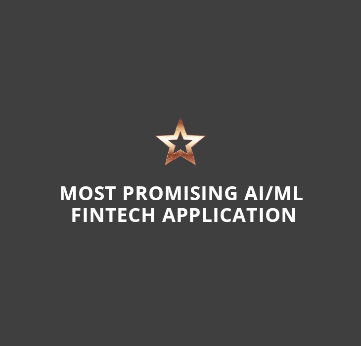 Awarding the most innovative use of artificial intelligence or machine learning to transform financial operations.